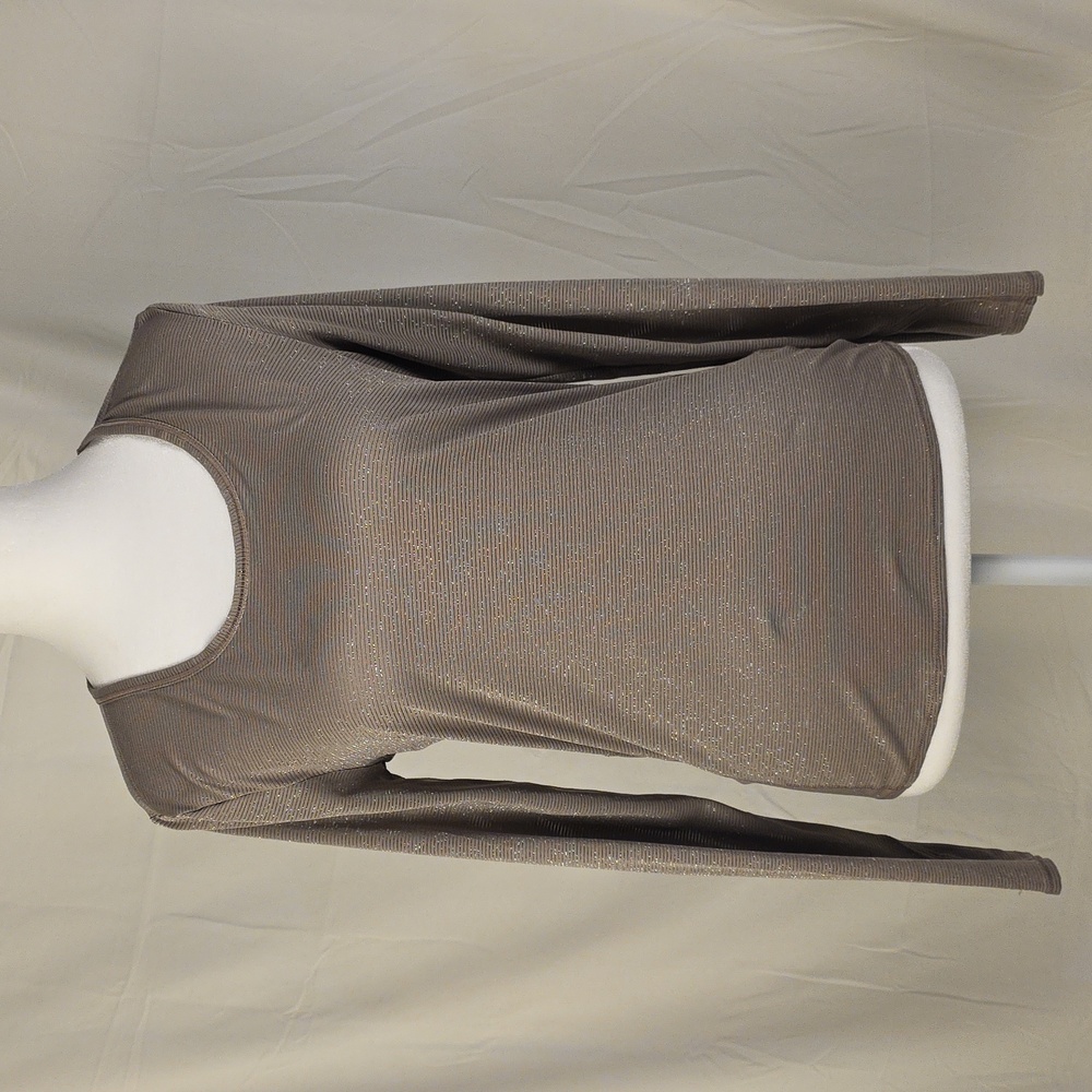 Athleta Women's Brown Long Sleeve Sparkly Top